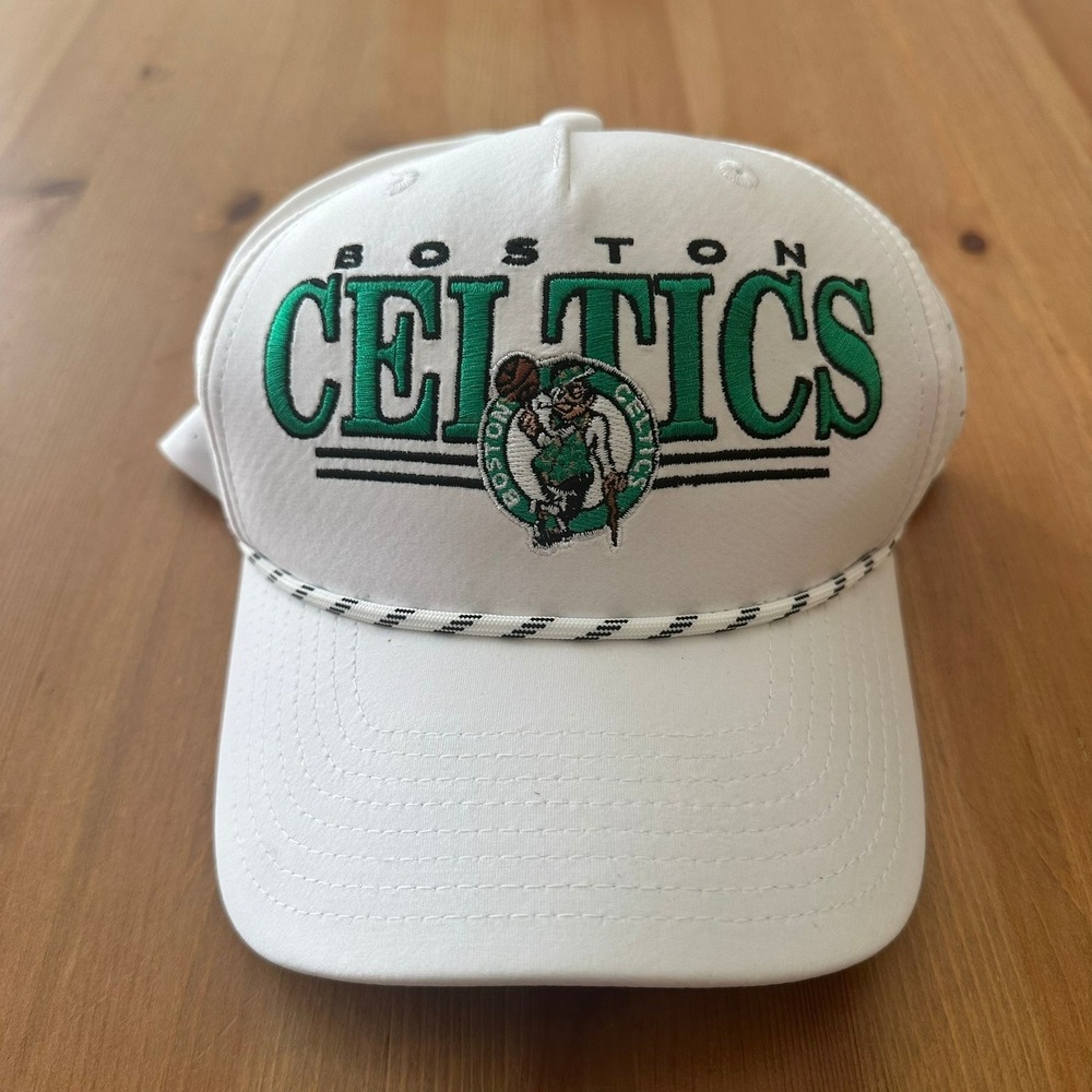 Boston Celtics Zephyr White Performance Rope Snapback Hat Mens NBA Cap